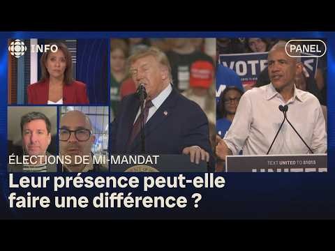 Élections de mi-mandat aux États-Unis : Trump et Obama font campagne