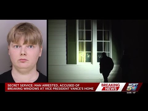 Secret Service: Man arrested, accused of breaking windows at JD Vance's home