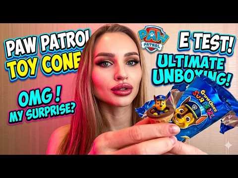 ASMR Paw Patrol Crunchiez Surprise Cone Unboxing 🐾 Taste Test & Toy Reveal!
