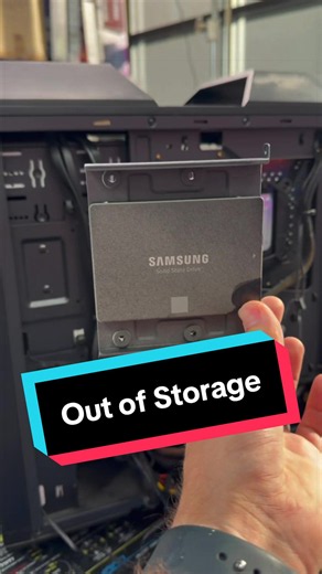 Out of Storage! #techtok #techtips #gamingpc #repair #pcbuild | gaming pc