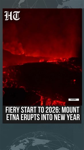 Mount Etna Erupts on New Year as Northeast Crater Reawakens and New Fracture Opens | #shorts