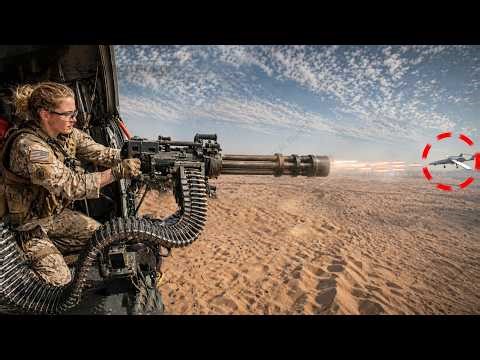 Watch the Strongest Female U.S. Marine Shoot Down a Drone With M134 Machine Gun