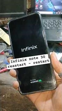 how to fix infinix note 30 restart