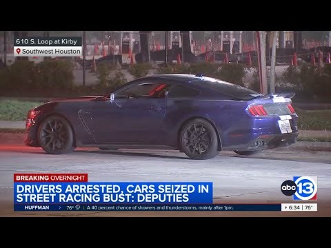 Several men arrested after getting caught street racing on South Loop, HCSO says