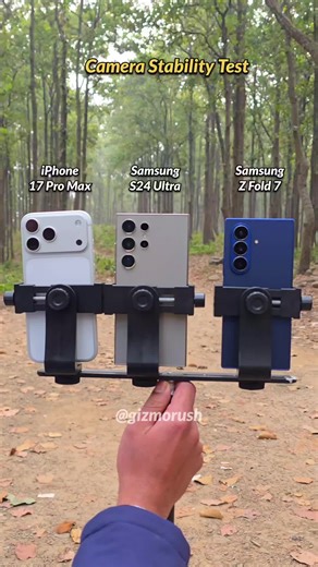 Samsung Z Fold 7 vs iPhone 17 Pro Max Camera Stability Test