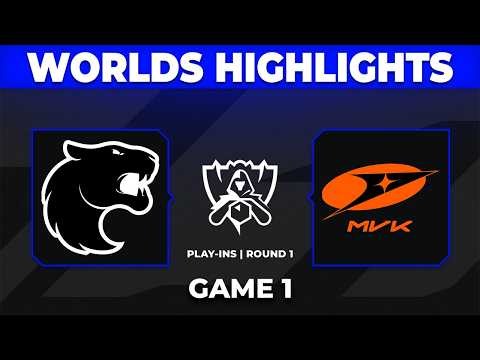FUR vs MVK Game 1 Highlights | Worlds 2026 Play-In | FURIA vs MVK Esports