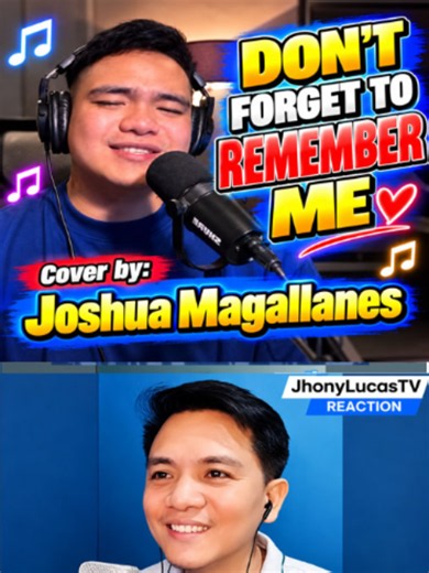 Napakaganda ng pagkakanta ni Joshua Magallanes ng “Don’t Forget to Remember Me.” Ramdam ang emotion at sincerity sa kanyang performance, lalo na sa paraan ng kanyang pagkanta. Talagang nakakatuwang pakinggan ang kanyang version. Cover by: Joshua Magallanes #jhonylucasTV #jhonylucasTVREaction