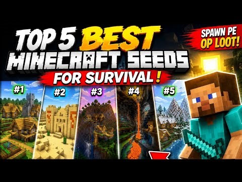 TOP 5 BEST Minecraft Seeds For Survival 😳🔥