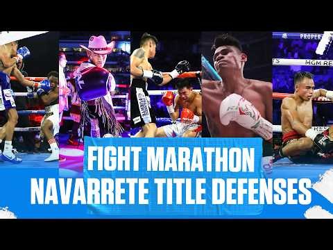 Emanuel Navarrete 1st 5 Title Defenses | FIGHT MARATHON | Navarrete Tries to add 3rd Belt Oct. 24