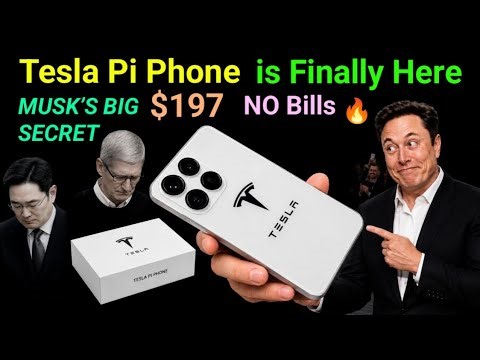 Tesla Pi Phone: Zero Bills? Bye Apple & Samsung? Starlink Satellite-to-Cell & solar, Grok AI concept