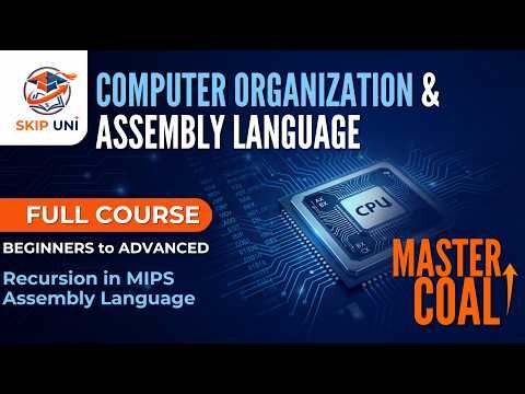 COAL Lec-30: Recursion in MIPS Assembly Language | Recursive Factorial, Fibonacci & Stack Explained