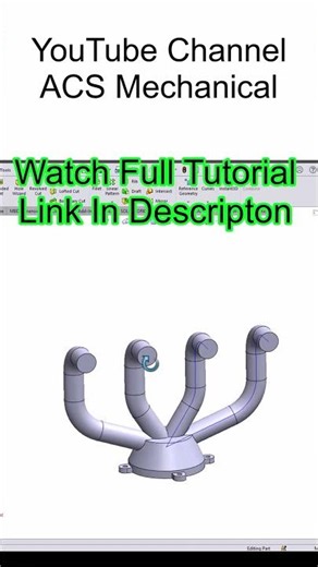 Exhaust Manifold SolidWorks Short | SolidWorks Exhaust Manifold