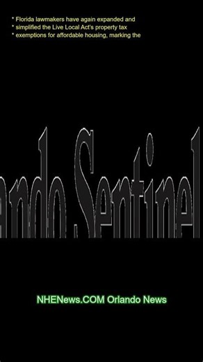 Florida lawmakers have again expanded and simplified the Live Local Act’s property-tax exemptions fo