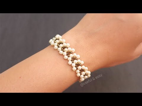 Sparkling Arch✨️DIY Pearl Bracelet Tutorial//Useful & Easy