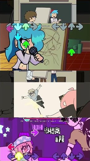 School Life Showdown: Nagatoro vs Anya - Spy Family Mod in FNF #nagatoro #anya #fnf