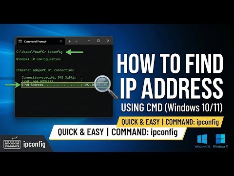 How to Find IP Address on PC or Laptop Using CMD (Windows 10/11) | laptop IP Addres Kaise Check Kare