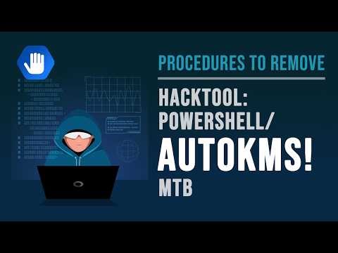 Procedures To Remove Hacktool:PowerShell/AutoKMS!MTB
