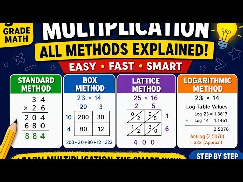 5th Grade Multiplication | Easy Tricks & Methods Step by Step| Sir Ameen