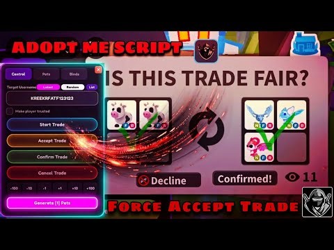 [NEW] Adopt Me Script 2026 | Trade Scam, Pet Spawner, Force Accept Trade & More! | Pastebin Script!