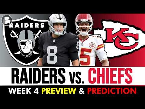Raiders vs. Chiefs Preview & Prediction For NFL Week 4 AFC West Showdown