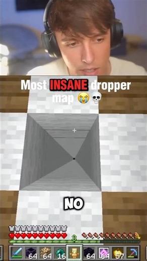 Craziest dropper map in Minecraft… 💀😭