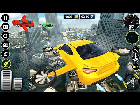 Vechile Games : Flying Car Transport Simulator 3D : 🚗✈️ | Impossible Sky Driving Mission 😱