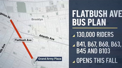 NYC starts work on Flatbush Avenue reconfiguration to increase bus speeds