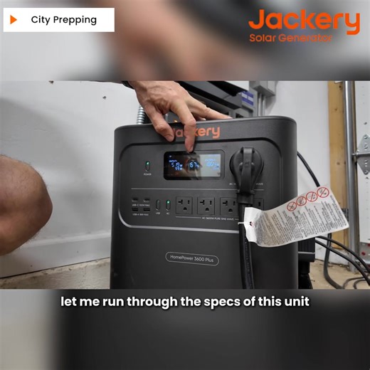 🔋 Need reliable power for days? ✅With a 3600W output and 3584Wh capacity, the Jackery Solar Generator HomePower 3600 Plus keeps your fridge running for up to 14 days! 🌞 ✅Ultra-portable and lightweight design — the world’s smallest 3.6kWh LFP power station ✅6,000 cycles = Over 10 years of durability! ✅High-temp resistant ceramic cells for maximum safety 🌡️ ✅Supports both 120V & 240V dual voltage — run multiple devices at once! Get your hands on this game-changing power station today! 🙌 | Jack