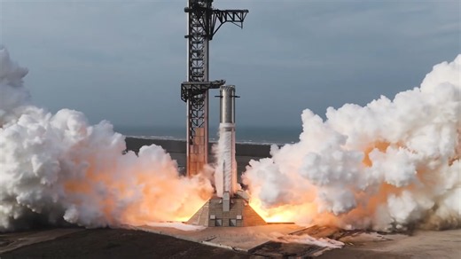 Blue Origin fired a reused booster as Starship went full beast mode