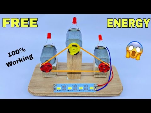 Free energy generator with Three dc motor || new technology free electricity || SB Craft