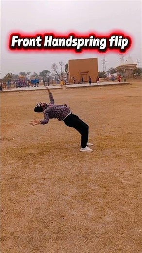Front Handspring Flip 🤸‍♂️ Easy 4 Step Tutorial 🔥 #fronthandspring #gymnastics ‪@SajidGymnast‬
