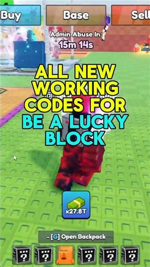 Be a Lucky Block Codes Roblox (All New Update Codes)
