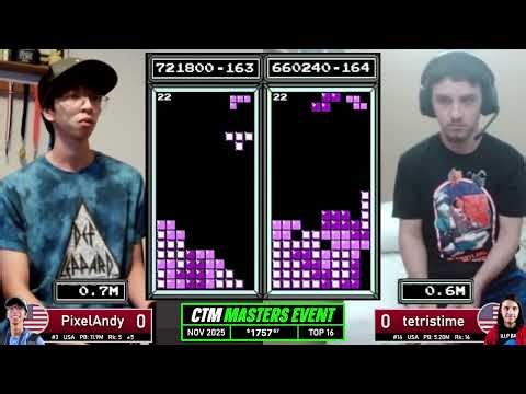 Andy, TetrisTime | Top 16 | NO CAP NOVEMBER 2025 | Classic Tetris Monthly