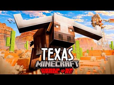 I Survived 100 Days in TEXAS in Hardcore Minecraft!