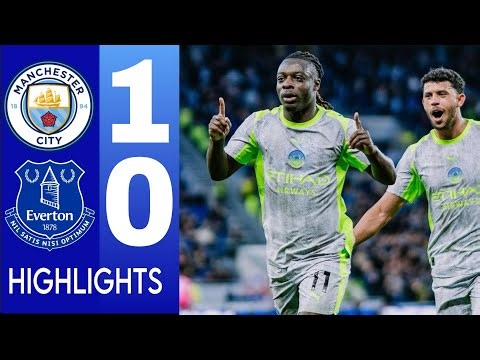 Manchester City vs Everton 3-3 Highlights & Jérémy Doku brace • Thierno Barry Brace
