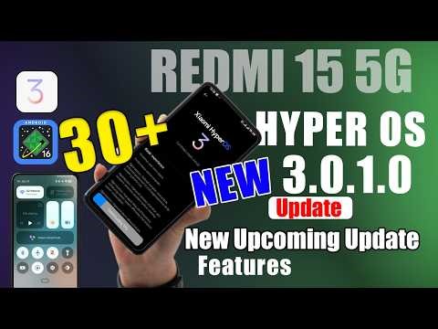 Redmi 15 5G HyperOS 3.1 & Android 16 New 10+ Update in India 🎉 Big Update with New Features