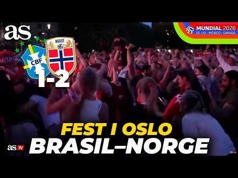 EKSTASE i OSLO etter HAALANDS DOBBEL som SLÅR BRASIL UT av VM 2026!