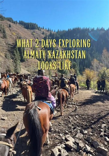 Add this 2 Day Tour to your Almaty, Kazakhstan itinerary! 🇰🇿🤍 Explore Kolsai Lake, Kaindy Lake, and Charyn Canyon in two days, surrounded by stunning mountain views and unique landscapes. One of my favorite parts was staying in a yurt, enjoying a bonfire, and meeting fellow travelers. Such a memorable way to spend my birthday! 🎟️Planning your trip? Book the same tour through GetYourGuide and use my promo code LUISAOLIVER5 for 5% OFF! Save this for your Almaty, Kazakhstan trip! — #almatykazak