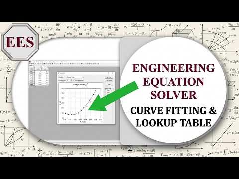 Curve Fitting in EES | Lookup Table, X-Y Plot & Pump Characteristic Curve Tutorial
