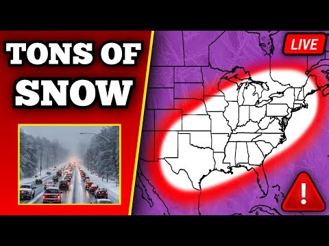🔴 BREAKING Winter Storm Coverage - Tons Of Snow & Crippling Ice - With LIVE Storm Chasers