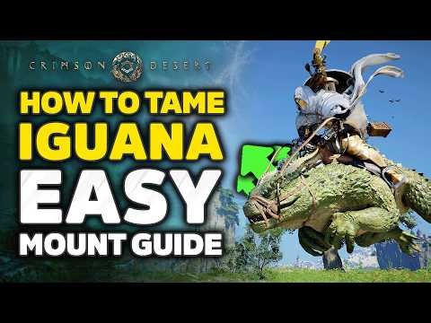 Crimson Desert How To Get Iguana Mount Easily - Full Taming Guide & Location