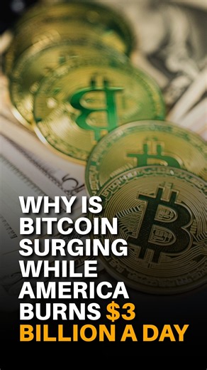 The US is burning $3 billion a day just on interest, and Bitcoin is quietly pulling away.
