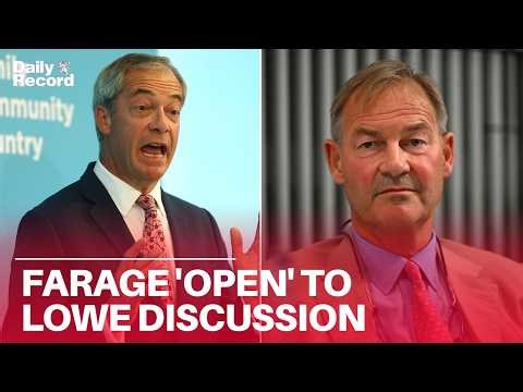 Nigel Farage: 'I've reached out to Rupert Lowe' over Reform-Restore coalition