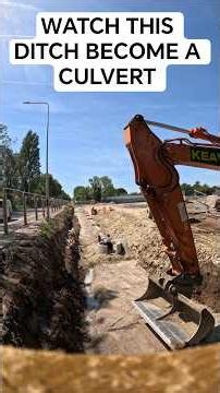 2 Minutes of Civil Engineering Satisfaction | Culvert Installation Timelapse