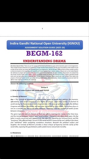Free IGNOU BEGM-162 Solved Assignment 2025-26 For July, 2025 and January, 2026 sessions