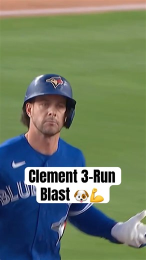 Ernie Clement launches a HUGE 3-RUN shot in the Bronx 👏