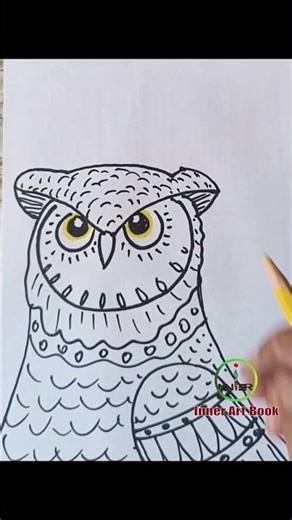 Aesthetic Owl drawing ideas #drawing #innerartbook