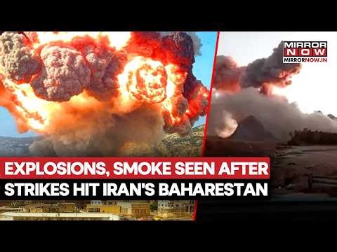 Israel Strikes Iran’s Baharestan In Isfahan; Massive Explosion Heard, Thick Smoke Plumes Fill Sky