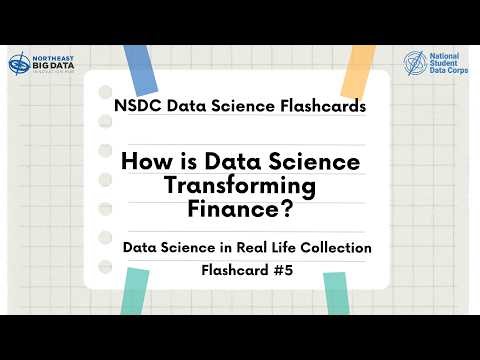 Data Science in Real Life Flashcard #5: Data Science in Finance