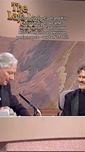 Johnny Cash helped turn Kris Kristofferson’s songwriting into a breakthrough—and the hit recording came from television. Cash’s live performance of “Sunday Morning Coming Down” on his own show became a No. 1 country record in 1970, while Kristofferson earned the CMA Song of the Year award for writing it. That gives Kris’s recollection of Cash’s support extra weight: long before they stood together as Highwaymen, Cash was championing the songs that would establish his future bandmate. #KrisKristo